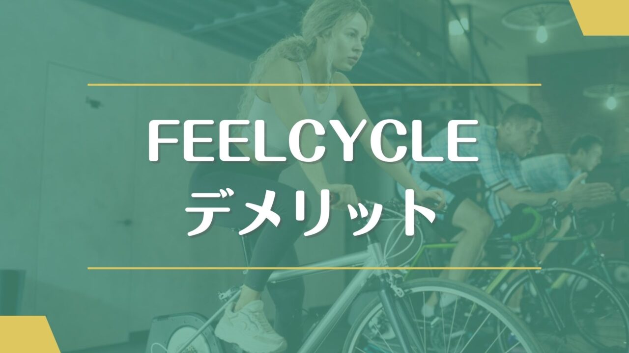 FEELCYCLE(フィールサイクル)のデメリット